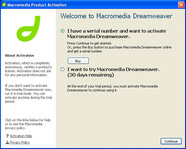 Macromedia Dreamweaver 8 Ключ